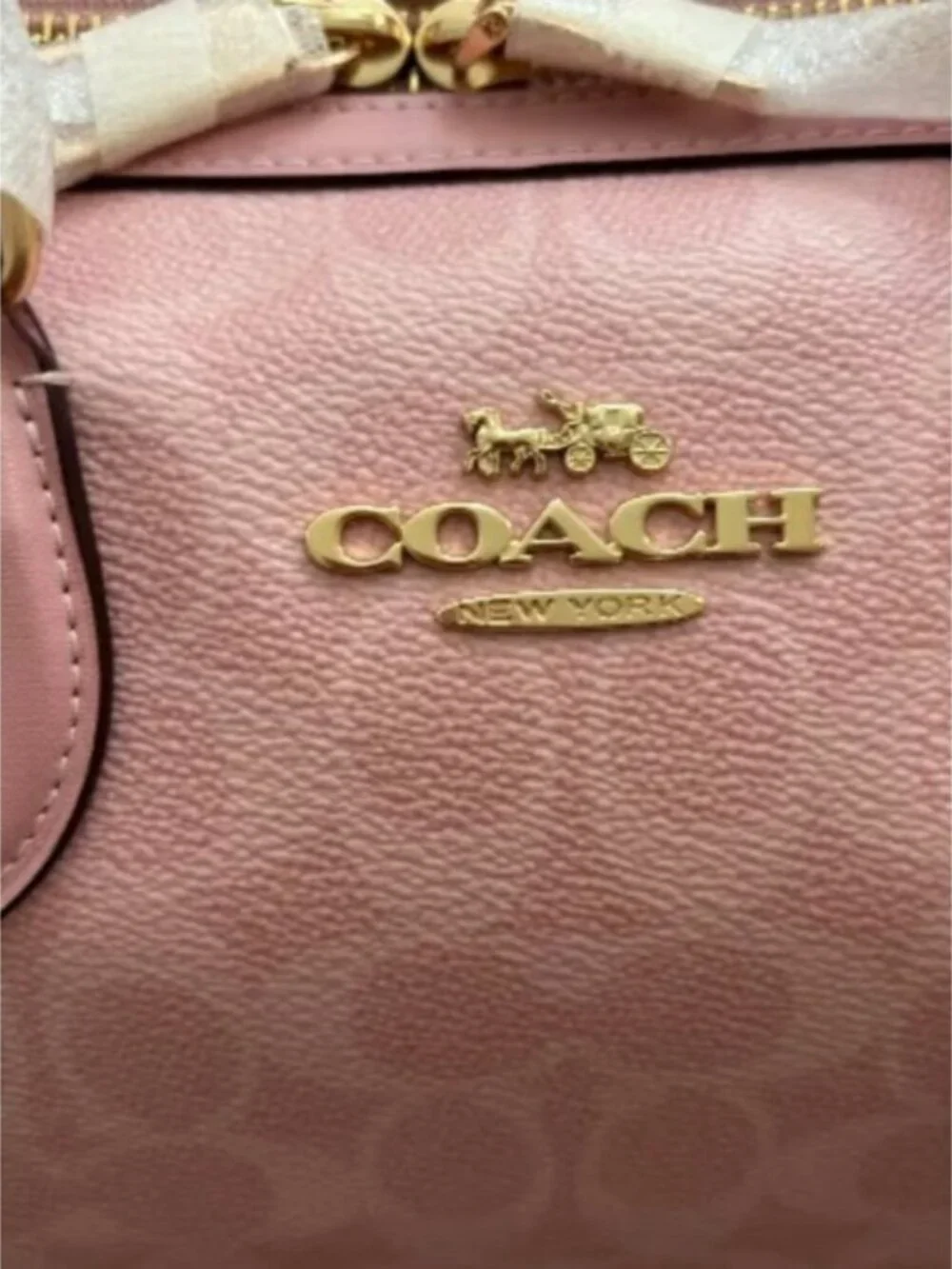 🍇NWT Coach Large Rowan CA077 Powder Pink.🍇 - Picture 5 of 9
